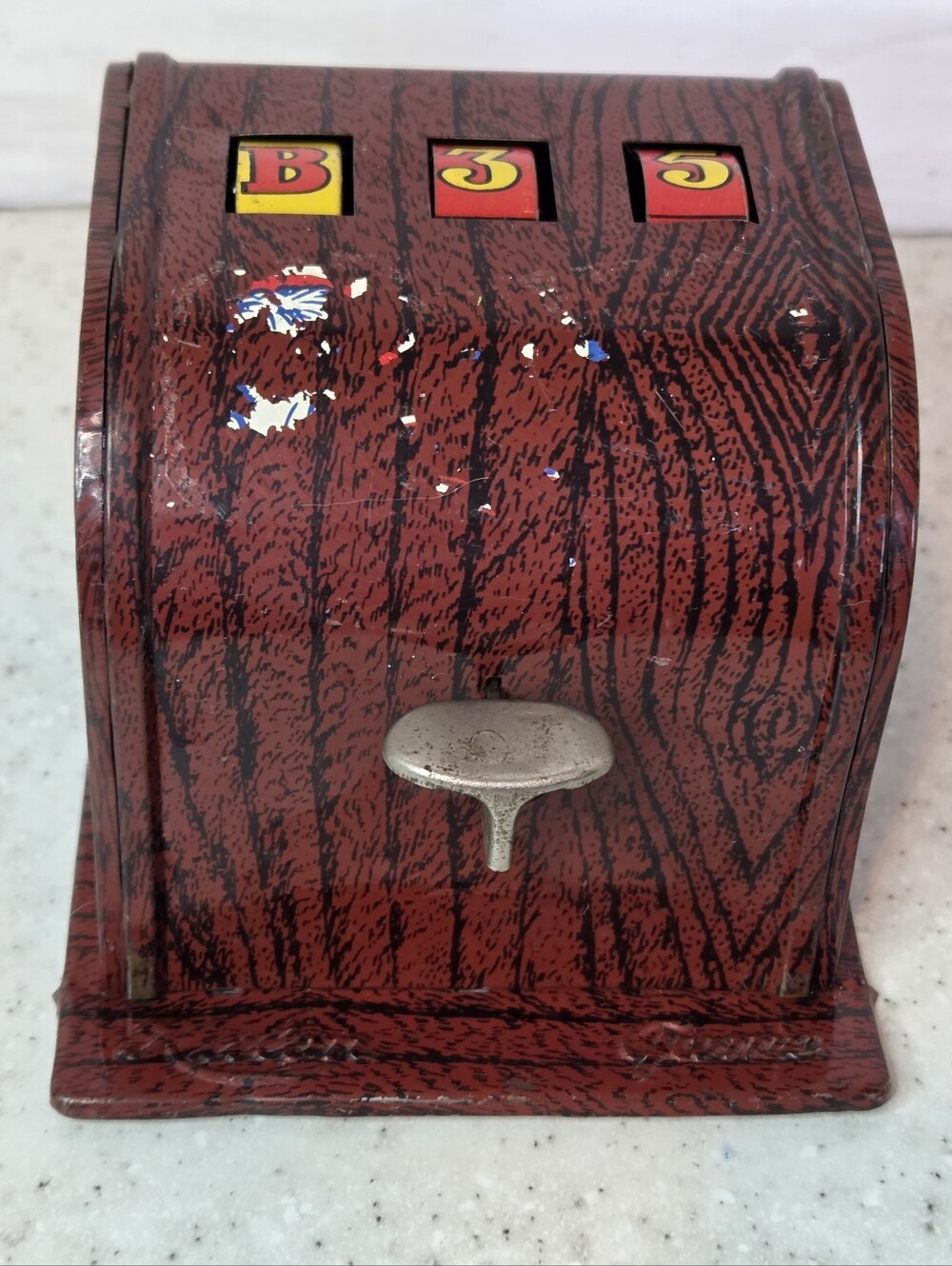 Vintage Kalon Games Bingo Number Random Generator Metal Mechanical Tabletop Game